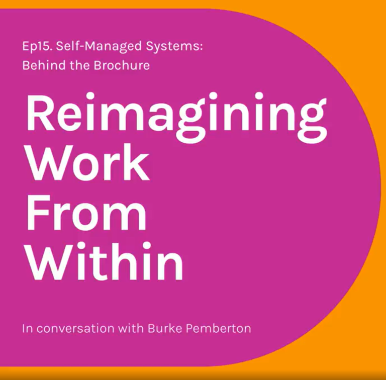 Reimagining Work From Within Podcast: Self-Managed Systems: Behind the Brochure with Burke Pemberton