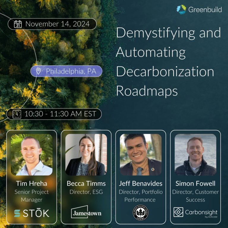 [Greenbuild 2024] Demystifying and Automating Decarbonization Roadmaps