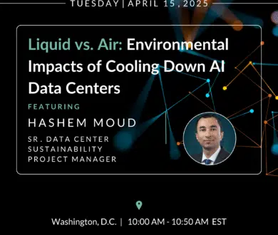 [Data Center World 2025] Liquid vs. Air: Environmental Impacts of Cooling Down AI Data Centers